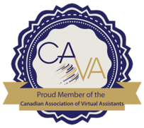 Proud member of the Canadian Association of Virtual Assistants