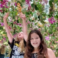 teamLab Planets Hanging Garden with girls