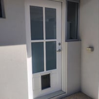 Entry door installation