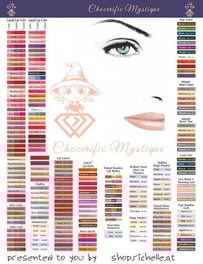 click to download a PDF color sheet