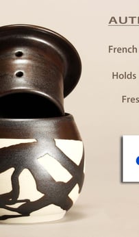 handmade pottery French Butter Dishes by Perry Pottery. 