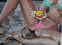 Small Painting/ Bikini Pose