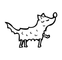 desenho cachorro satisfeito dr cascudo