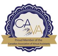 Proud member of the Canadian Association of Virtual Assistants