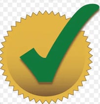 a green tick