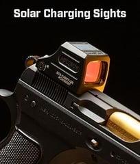HOLOSUN HE510C-GR / HS510C Multi-Reticle 2 MOA Dot & 65 MOA Circle Open Reflex Sight for Long Guns -