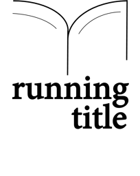 Running Title Book Delivery Service. Running Title Logo. a unit of Boklers Publishing. Running Ti