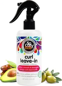 So Cozy Leave In Conditioner Spray (8 Fl Oz) Paraben-Free Detangler for Kids' Curly Hair, Deep Condi