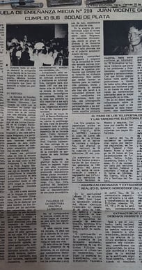 Recorte del diario Última Edición, del 28/10/88