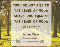 quote from Atomic Habits book