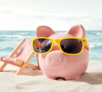 pig patterned piggy bank