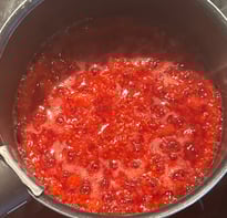confit de framboises