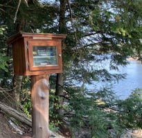 Little Free Library on a lake