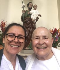 Em um retiro com a Monja Coen