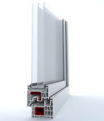 a window frame with a wooden frame and a wooden frame