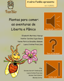 capa do fanzine FanBio plantas para comer: as aventuras de Liberta e Pânico