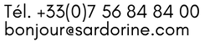 coordonnées Sardorine Production