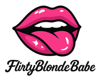 FlirtyBlondBabe Logo Flirty-Blonde-Babe pink lips and tongue