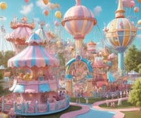 a bunch of balloons and balloons in a park