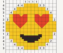 Nanogram Puzzle Heart Eyes Smiley 