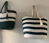 two bags of different colors and sizes of the same color