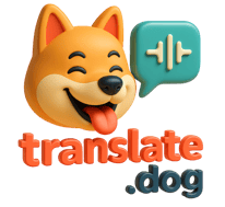 dog translator translate.dog 3d logo