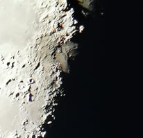 Particolare ingrandito dei Monti Appennini.