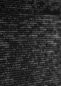 a wall of text on a wall with a black and white background