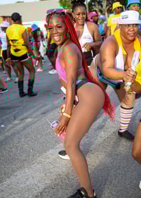 Lady enjoying the carnival