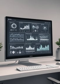 a computer monitor screen showing a client's lab results