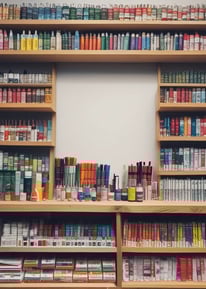 a bunch of paint brushes are in a jar