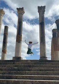 US Morocco Tours touring ancient Roman ruins in Morocco Meknes