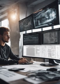 person using MacBook Pro