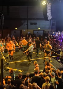 From Nordic elite wrestlings show in Amager Bio, Copenhagen 2024
