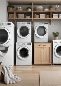 A dry cleaning shop named 'HLP Cleaners' is located on a dimly lit street. The store has a prominent sign above the entrance, and its windows are illuminated with a warm yellow light. A sign on the door lists services such as dry cleaning, laundry, and suede & leather cleaning. The building exterior is simple with a combination of dark tiles and light-colored upper walls. The entrance is flanked by two closed doors, likely of neighboring establishments.