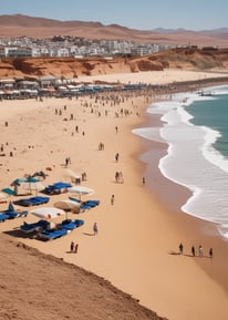grey road pass under a stone cave with green trees landscape photography