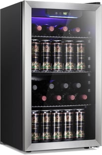 a wine coolerr with cans of beer and cans of beer