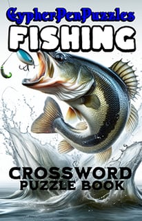 cypherpen puzzle Fishing crossword  puzzle book cover
