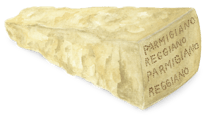 watercolor parmesan parmigiano 