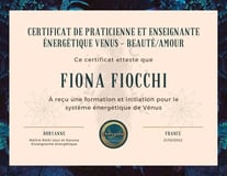 Certificat enseignante soins énergétiques