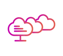 Cloud platforms icon: Azure, AWS, and Google Cloud used for scalable data storage and pipelines