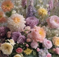 a vase of flowers in a vase on a table