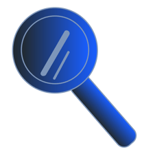 Decorative icon - Magnifying glass