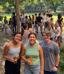 Lovetteers enjoying refreshments at Fun Friday