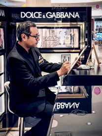 caricaturista para activaciones, dibujo en vivo, retratista, caligrafista, eventos Mexico