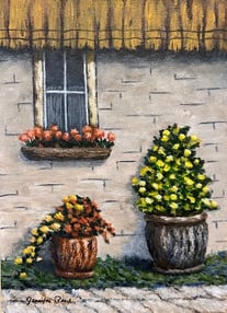 Flowers by the Window, 2024, Acrylic on canvas, 7 x 5 inches  $124  SOLD