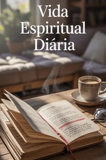 a book with a cup of coffee and a book on a table