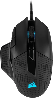 Corsair NIGHTSWORD RGB Ratón de Juego FPS/MOBA con Cable, 18.000 PPP, Negro 
