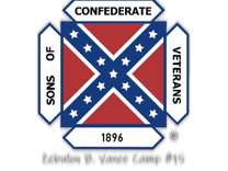 SCV Zebulon Baird Vance Camp 15 logo