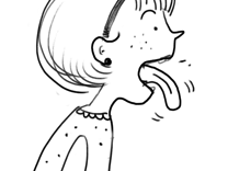 Comiczeichnung, Chorgeschichten, Karl dreht auf, Innenillustration Franziska Rosenteich